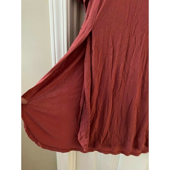 Old Navy Tunic LARGE TALL Short Sleeves Relaxed Fit Lace Detail Rust NEW - Picture 4 of 6